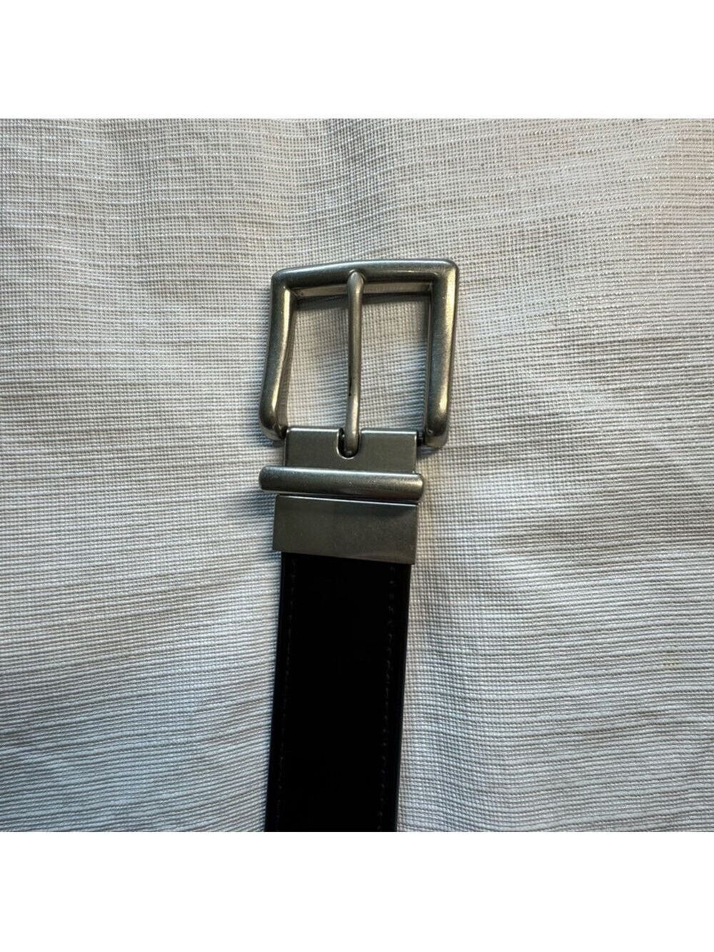 Ralph Lauren Black/Brown Reversible Belt with Silver BuckleVintage